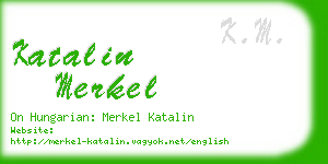 katalin merkel business card